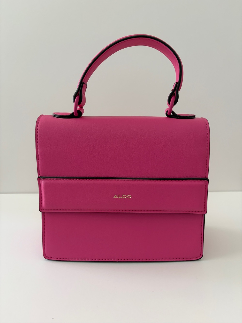 ALDO Hot Pink Top Handle Crossbody Bag with Removable Chain Strap